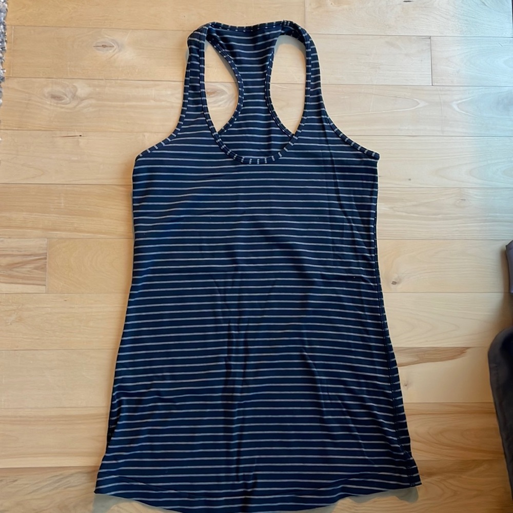 Lululemon striped Nulu cool tank